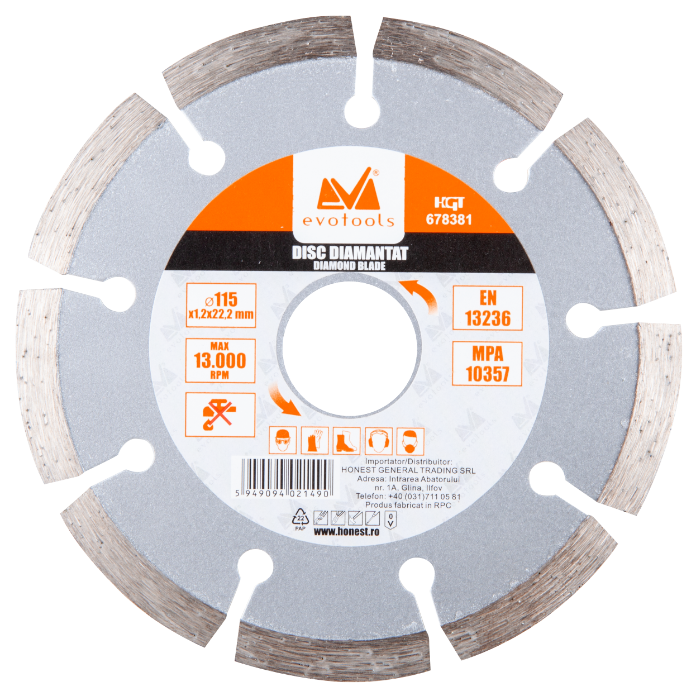 disc diamantat uscat